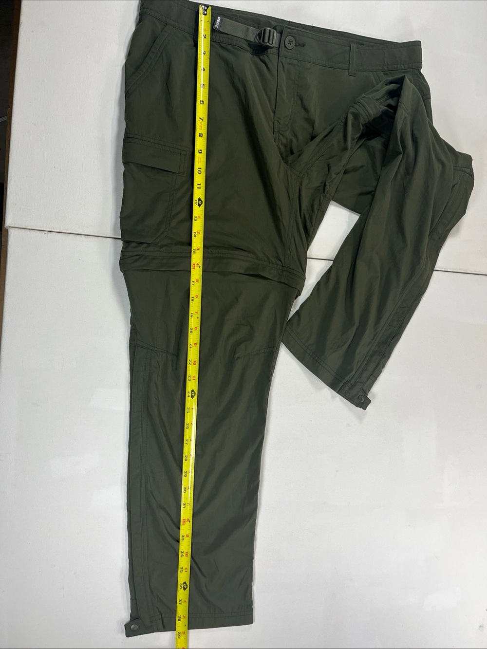 REI Co-op Sahara Convertible Hiking Pants Womens 16 Petite Green Relaxed Zip Off - Picture 10 of 16